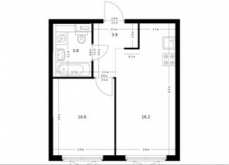 Продается однокомнатная квартира, 34.5 м2, Москва, ЖК Большая Академическая 85, жилой комплекс Большая Академическая 85, к3.6