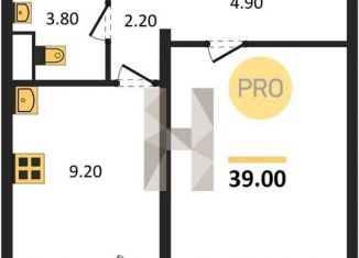 1-ком. квартира на продажу, 39 м2, Брянск, Ростовская улица, 14