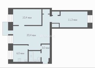 Продаю трехкомнатную квартиру, 56 м2, Рязанская область, улица Гагарина, 78