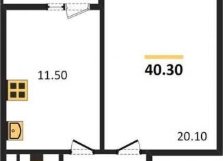 Однокомнатная квартира на продажу, 40.3 м2, Воронеж, Левобережный район