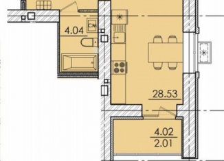 1-ком. квартира на продажу, 43.3 м2, Пенза, улица Герцена, с106