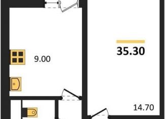 Продается 1-комнатная квартира, 35.3 м2, Воронеж, Ростовская улица, 18А, Левобережный район