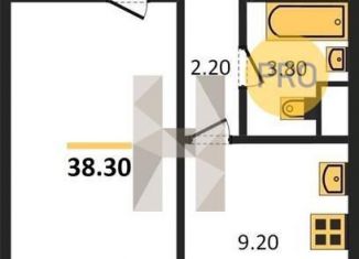 Продаю 1-ком. квартиру, 38.3 м2, Воронеж, Левобережный район