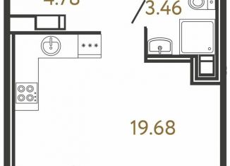 Продается квартира студия, 27.9 м2, Санкт-Петербург, ЖК ЦДС Дримлайн, Плесецкая улица, 28к1