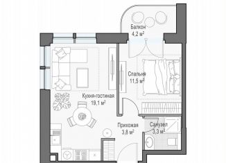 Продажа однокомнатной квартиры, 39.3 м2, Москва, улица Академика Королёва, 21, метро Фонвизинская