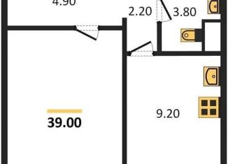 Продам 1-комнатную квартиру, 39 м2, Воронеж, Левобережный район