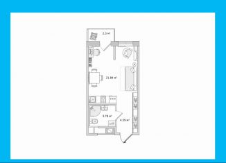 Продается квартира студия, 32.5 м2, деревня Новосаратовка, улица Первых, 6к1