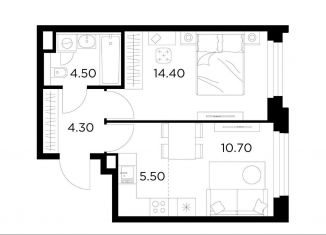 Продажа 2-комнатной квартиры, 39.4 м2, Мытищи, жилой комплекс Белый Grad, 12.2