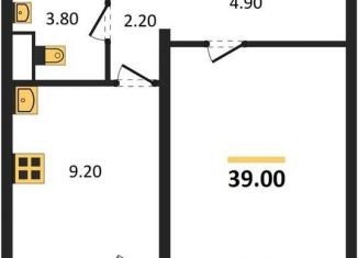 Продам 1-ком. квартиру, 39 м2, Воронеж, Левобережный район, Ростовская улица, 18А