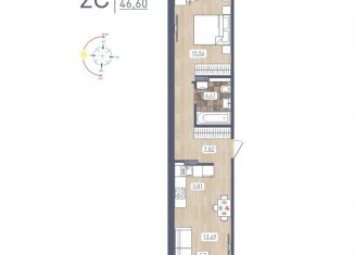 Продажа 1-ком. квартиры, 45.1 м2, Новосибирск, Ленинский район, улица Забалуева, 69