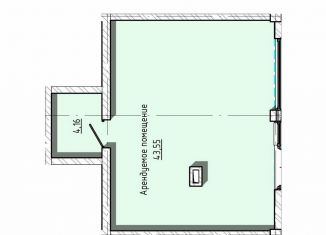 Помещение свободного назначения на продажу, 47.71 м2, Нальчик, улица Байсултанова, 28, район Затишье