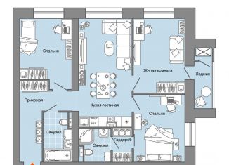 Продается 3-ком. квартира, 81 м2, село Первомайский, улица Строителя Николая Шишкина, 11к1