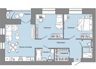 Продается 2-ком. квартира, 69 м2, село Первомайский