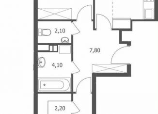 Продажа 2-ком. квартиры, 57.5 м2, Ярославль, Кировский район, Большая Октябрьская улица, 85