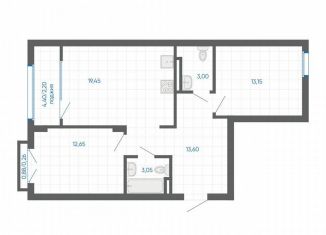 Продается двухкомнатная квартира, 67.4 м2, Оренбургская область