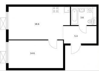 Продажа 1-комнатной квартиры, 42.2 м2, Москва, Кавказский бульвар, 51к2