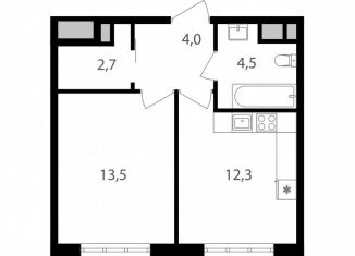 Продается 1-комнатная квартира, 37 м2, Москва, Михалковская улица, 48