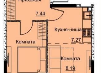 Продается 1-комнатная квартира, 40.5 м2, Ижевск