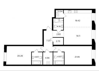 Продаю 3-комнатную квартиру, 113.1 м2, Москва, метро Дубровка, жилой комплекс Форивер, 3