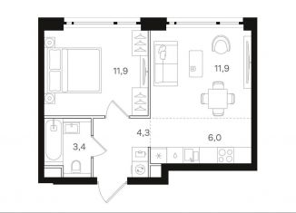 Продажа 1-комнатной квартиры, 37.5 м2, Москва