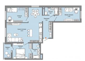 Продажа 3-ком. квартиры, 94 м2, Ульяновск, Юго-западная улица, 20, ЖК Ультраград