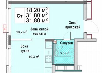 Продается квартира студия, 31.8 м2, Нижегородская область