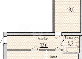 Продаю 2-комнатную квартиру, 77.7 м2, Кропоткин, улица имени С. Есенина, 16