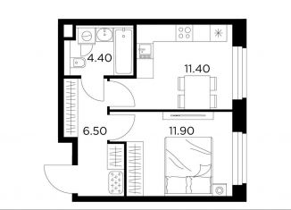 Продажа 1-ком. квартиры, 34.2 м2, Мытищи, жилой комплекс Белый Grad, 112