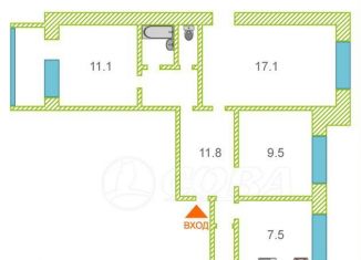 Продажа трехкомнатной квартиры, 63 м2, Курган, 5-й микрорайон, 30