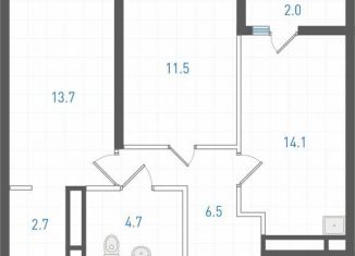 Продается 2-комнатная квартира, 54.2 м2, Екатеринбург, метро Уральская