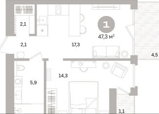 Продается 1-ком. квартира, 44.4 м2, Санкт-Петербург, Василеостровский район