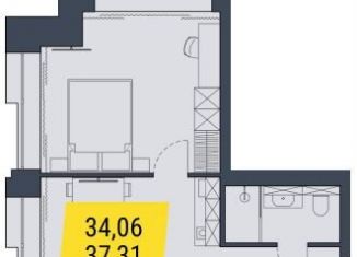 Однокомнатная квартира на продажу, 37.3 м2, Новосибирск, Центральный район