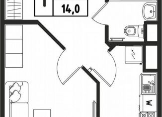 1-ком. квартира на продажу, 32.8 м2, Волгоградская область, Северная улица, 6