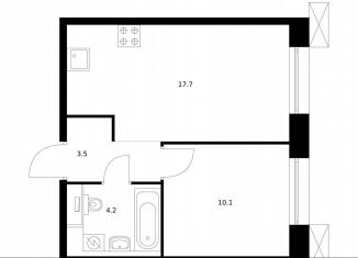 Продажа 1-ком. квартиры, 35.5 м2, Санкт-Петербург, жилой комплекс Аэронавт, 1, муниципальный округ Волковское