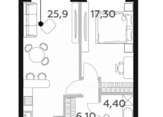 Продам 2-ком. квартиру, 55 м2, Москва, проспект Генерала Дорохова, вл1к1, метро Ломоносовский проспект