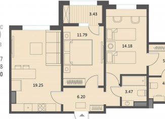 Продается 2-комнатная квартира, 66.3 м2, Воронеж, Ленинский район