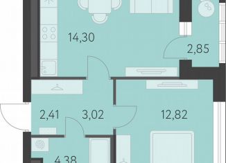 Продается 1-ком. квартира, 38.4 м2, Екатеринбург, метро Чкаловская, улица Академика Парина, 27