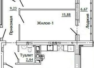 2-комнатная квартира на продажу, 85.6 м2, Смоленск, улица Крупской, 54Б, Промышленный район