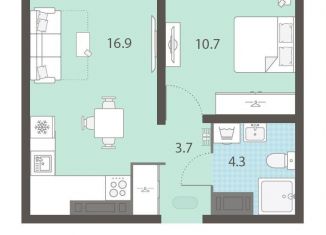 Продается однокомнатная квартира, 35.6 м2, Екатеринбург, улица 40-летия Комсомола, 5, Кировский район