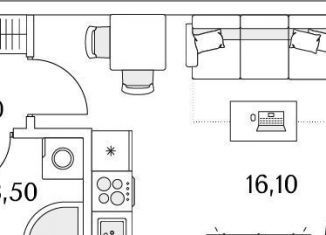 Продается квартира студия, 23.6 м2, Санкт-Петербург, Планерная улица, 99