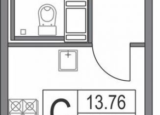 Продам квартиру студию, 24.3 м2, Санкт-Петербург, Богатырский проспект, 2А, метро Чёрная речка