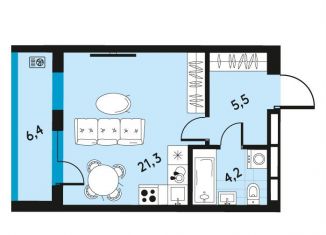 Продажа однокомнатной квартиры, 34.2 м2, Пермь, улица Луначарского, 97