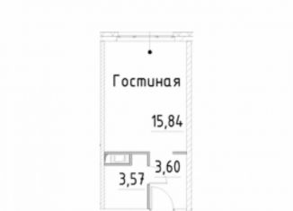 Продается квартира студия, 23 м2, Санкт-Петербург, проспект Большевиков, 37к1, метро Улица Дыбенко