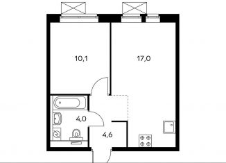 Продается 1-ком. квартира, 35.4 м2, Московская область, микрорайон Парковый, 1к6