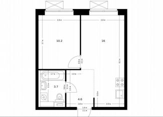 Продаю 1-ком. квартиру, 34.5 м2, городской округ Красногорск