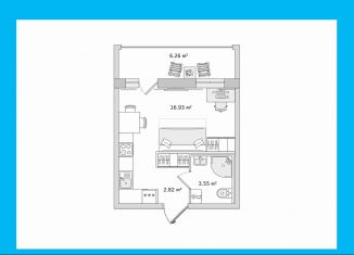 Продам квартиру студию, 23.5 м2, Санкт-Петербург, Плесецкая улица, 28к1, Приморский район