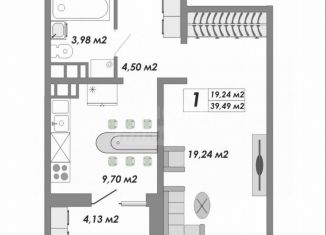 Продажа 1-ком. квартиры, 39 м2, Оренбург, Ленинский район, Загородное шоссе, 50