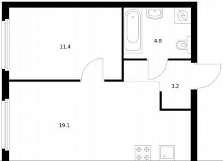 Продается 1-ком. квартира, 38.5 м2, Москва, метро Парк Победы, жилой комплекс Барклая 6, к7