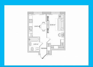 Продаю 1-комнатную квартиру, 34.3 м2, Бугры, Тихая улица, 7к4