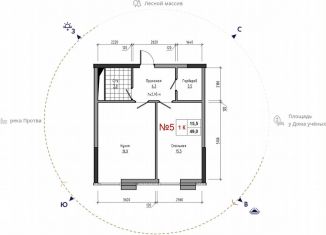 Продаю 1-ком. квартиру, 49 м2, Обнинск